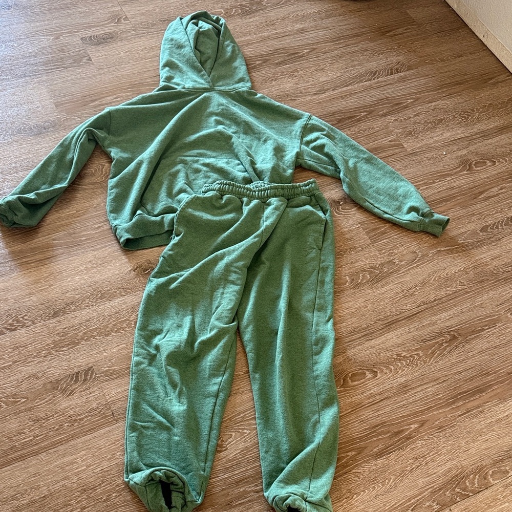 Gymshark Green Hoodie and Joggers Set
